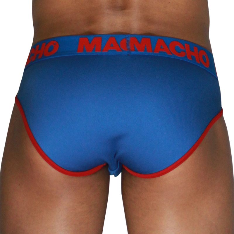 MACHO - MCH005 CLASSIC SLIP BLU + ROSSO L