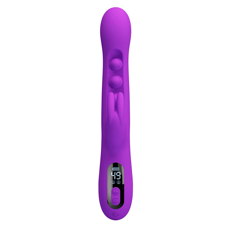 PRETTY LOVE - VIBRATORE A CONIGLIO SABIEN CON STIMOLAZIONE A PERCUSSIONE E LED VIOLA
