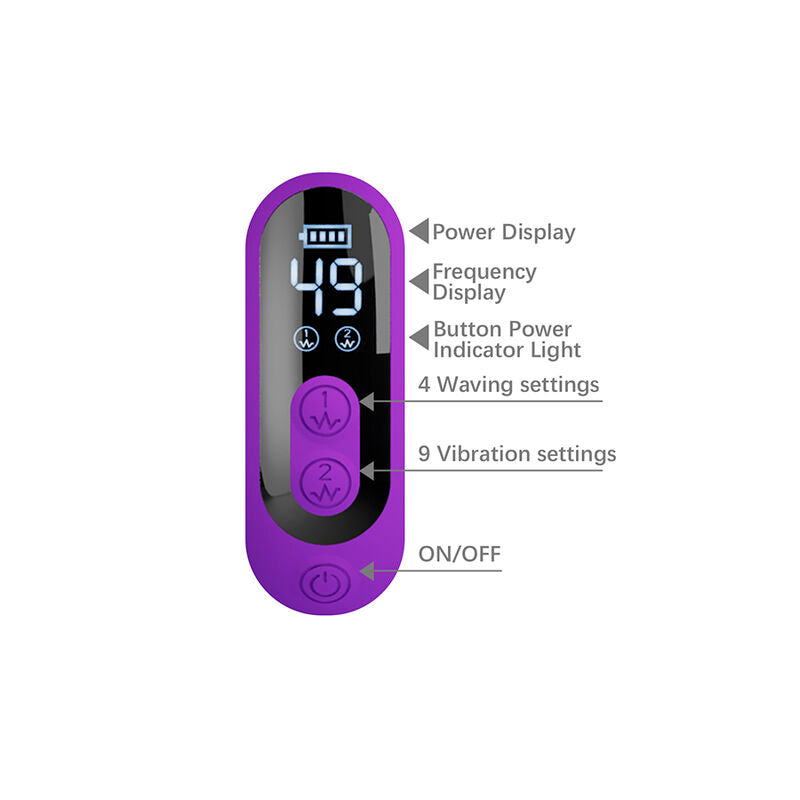 PRETTY LOVE - VIBRATORE A CONIGLIO SABIEN CON STIMOLAZIONE A PERCUSSIONE E LED VIOLA