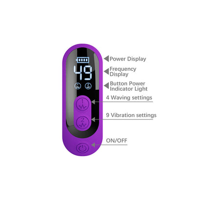PRETTY LOVE - VIBRATORE A CONIGLIO SABIEN CON STIMOLAZIONE A PERCUSSIONE E LED VIOLA
