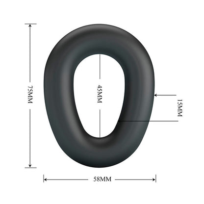 CRAZY BULL - VESPER ANELLO PER PENE IN SILICONE SUPER MORBIDO NERO
