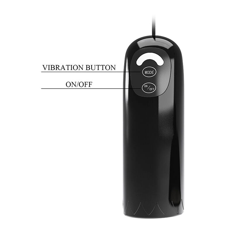 PRETTY LOVE - STIMOLATORE ROTANTE PER CAPEZZOLI CON ASPIRAZIONE, NERO