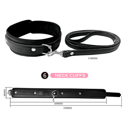 PRETTY LOVE - KIT BDSM DA 8 PEZZI NERO