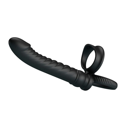PRETTY LOVE - VIBRATORE ANALE MERRITT CON ANELLO E VIBRAZIONE NERO