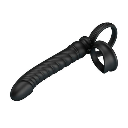 PRETTY LOVE - VIBRATORE ANALE MERRITT CON ANELLO E VIBRAZIONE NERO