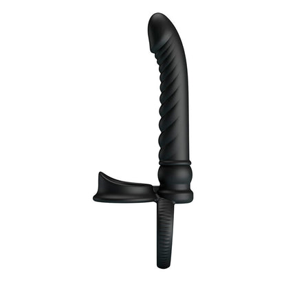 PRETTY LOVE - VIBRATORE ANALE MERRITT CON ANELLO E VIBRAZIONE NERO