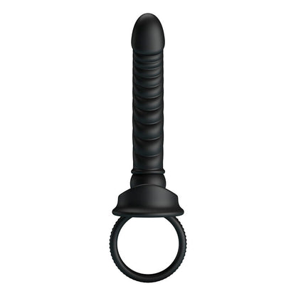 PRETTY LOVE - VIBRATORE ANALE MERRITT CON ANELLO E VIBRAZIONE NERO