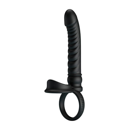 PRETTY LOVE - VIBRATORE ANALE MERRITT CON ANELLO E VIBRAZIONE NERO