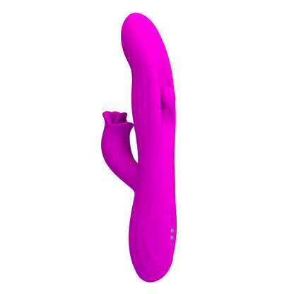 PRETTY LOVE - VIBRATORE OSCILLANTE YALANDA RABBIT CON DISPLAY LED VIOLA