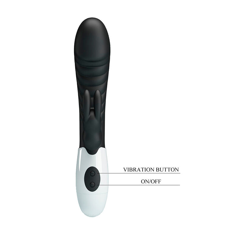 PRETTY LOVE - VIBRATORE A CONIGLIO NAUGHTY BUNNY CON 30 FUNZIONI NERO