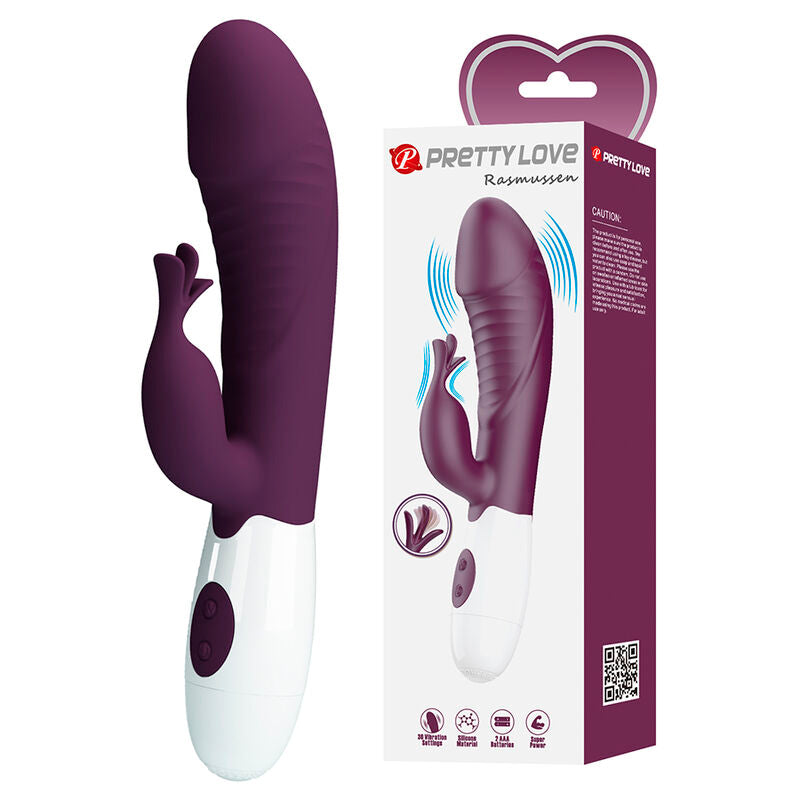 PRETTY LOVE - VIBRATORE A CONIGLIO ROGUE MUSE 30 FUNZIONI VIOLA