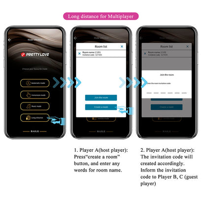 PRETTY LOVE - VIBRATORE A UOVO KLAY CON SPINTA, CONTROLLO TRAMITE APP, VIOLA