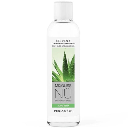 MIXGLISS - 2 IN 1 GEL LUBRIFICANTE E MASSAGGIANTE A BASE D'ACQUA NURU ALOE VERA 150 ML