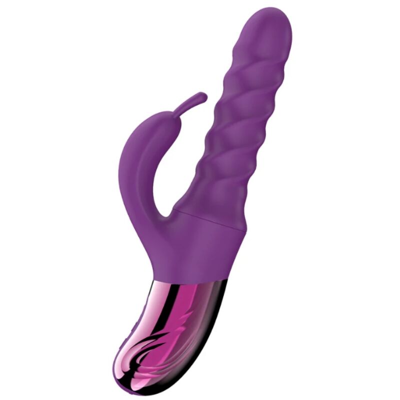 SHE.E.O - VIBRATORE A SPIRALE CON CONIGLIO VIOLA