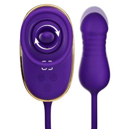 SHE.E.O - STRUMENTO DI ASPIRAZIONE CLITORIDEA CON EFFETTO LECCHIO E STIMOLATORE ANALE VIOLA