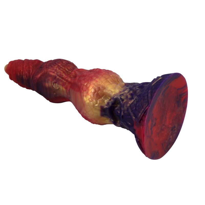 POWER MONSTERS - SAVAGE BEASTLORD TRICOLOR FANTASY DILDO IN SILICONE 24 CM Ø 5 CM