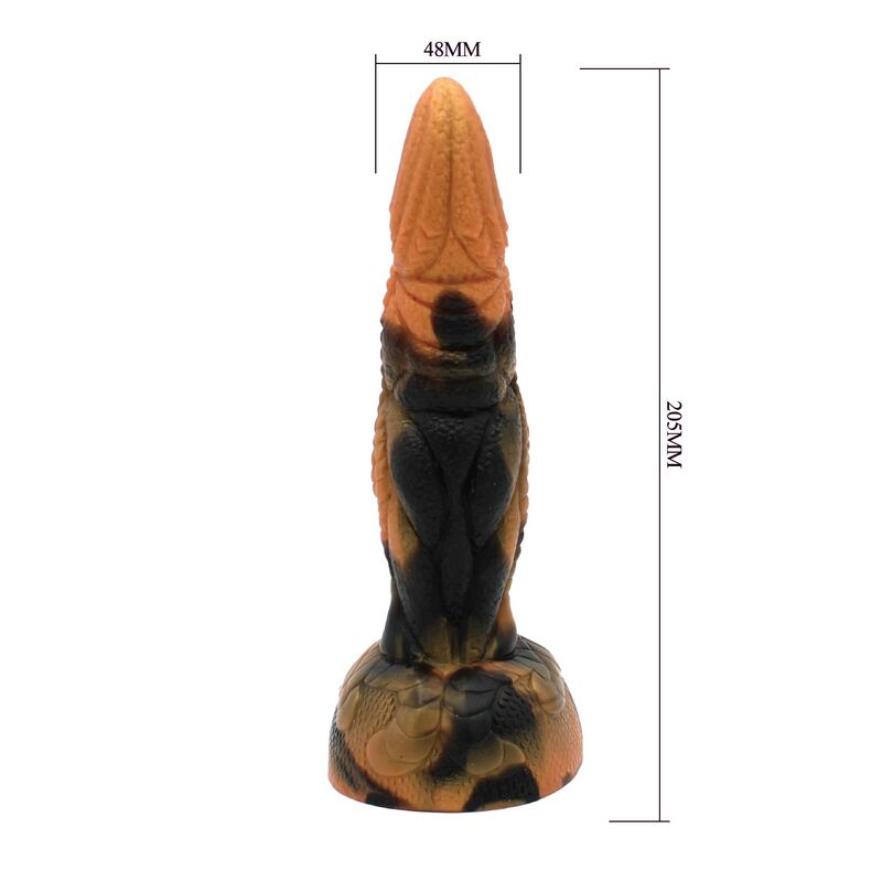 POWER MONSTERS - TIRANNOSAURO BICOLORE FANTASY DILDO IN SILICONE 20,5 CM Ø 5 CM