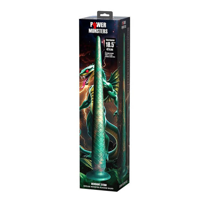 POWER MONSTERS - WILDWYRM TAIL BICOLORE FANTASY DILDO IN SILICONE 47 CM Ø 4 CM