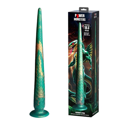POWER MONSTERS - WILDWYRM TAIL BICOLORE FANTASY DILDO IN SILICONE 47 CM Ø 4 CM