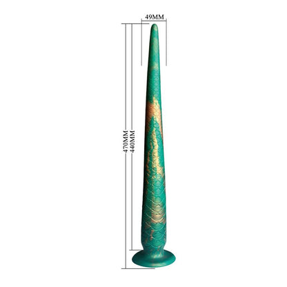 POWER MONSTERS - WILDWYRM TAIL BICOLORE FANTASY DILDO IN SILICONE 47 CM Ø 4 CM