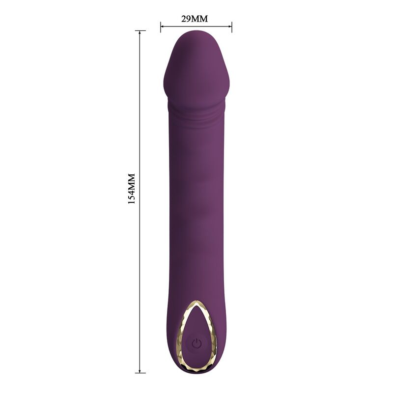 PRETTY LOVE - VIBRATORE RICARICABILE AMARA 10 FUNZIONI VIOLA