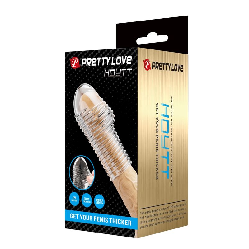 PRETTY LOVE - HOTTT MANICA PER PENE PER UN PENE PIÙ SPESSO E TRASPARENTE