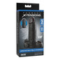 FANTASY X-TENSIONS - VIBRANTE REALISTICO MANICOTTO PER PENE DA 5 CM, NERO