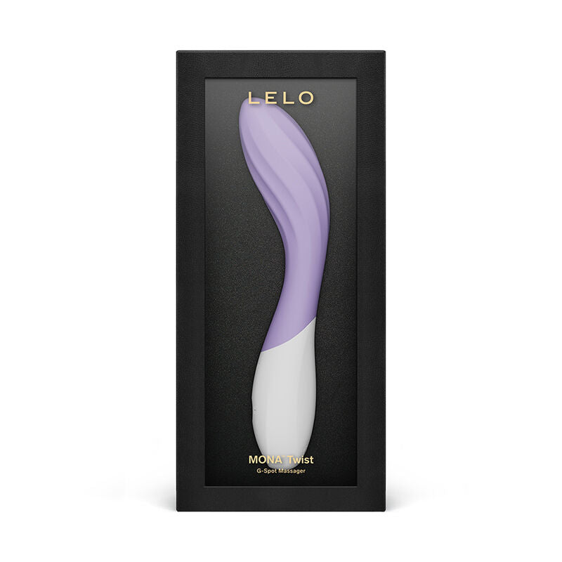 LELO - MONA TWIST VIBRATORE PER IL PUNTO G RICARICABILE E CONTROLLABILE TRAMITE APP, COLORE LAVANDA