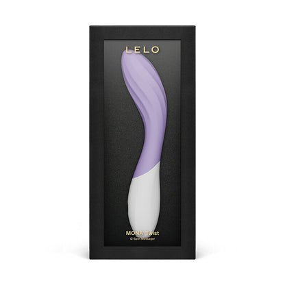 LELO - MONA TWIST VIBRATORE PER IL PUNTO G RICARICABILE E CONTROLLABILE TRAMITE APP, COLORE LAVANDA