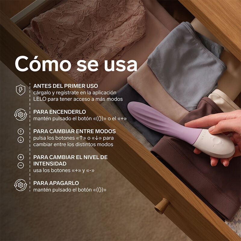 LELO - MONA TWIST VIBRATORE PER IL PUNTO G RICARICABILE E CONTROLLABILE TRAMITE APP, COLORE LAVANDA