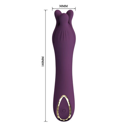 PRETTY LOVE - VIBRATORE RICARICABILE LUNAO 10 FUNZIONI VIOLA