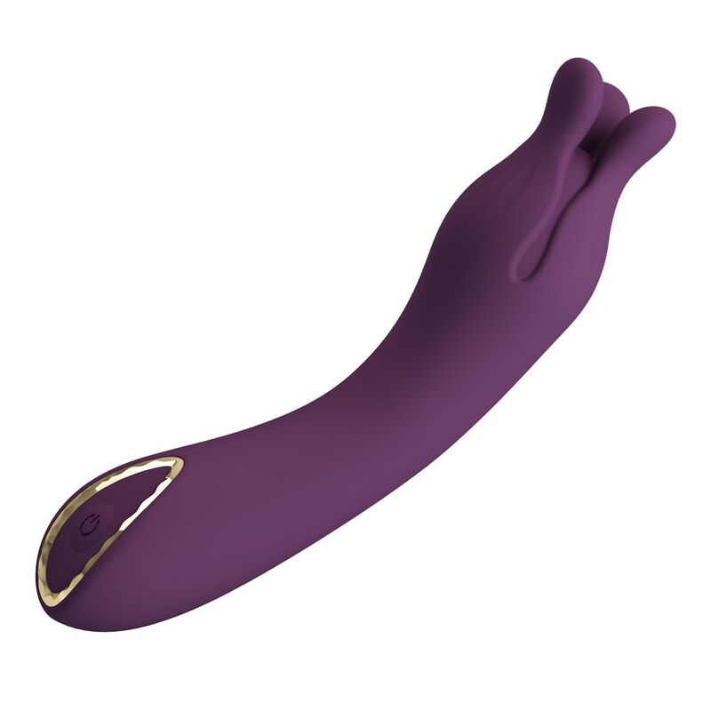 PRETTY LOVE - VIBRATORE RICARICABILE LUNAO 10 FUNZIONI VIOLA