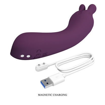 PRETTY LOVE - VIBRATORE RICARICABILE LUNAO 10 FUNZIONI VIOLA