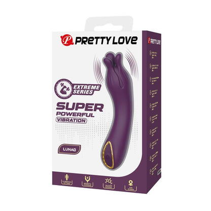 PRETTY LOVE - VIBRATORE RICARICABILE LUNAO 10 FUNZIONI VIOLA