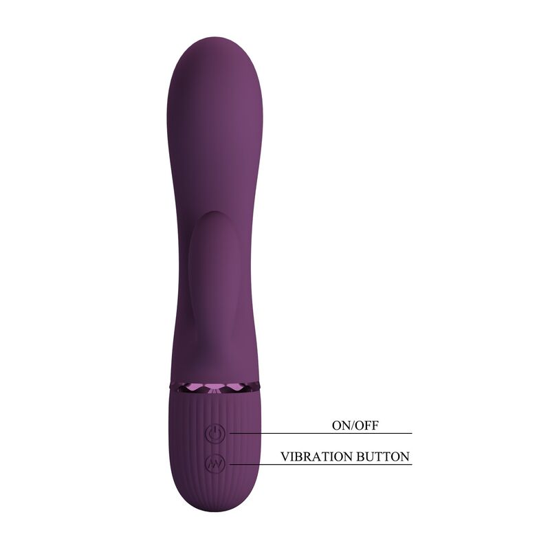 PRETTY LOVE - MARGIE VIBRATORE A FORMA DI CONIGLIO RICARICABILE 10 FUNZIONI VIOLA