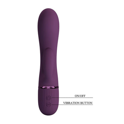 PRETTY LOVE - MARGIE VIBRATORE A FORMA DI CONIGLIO RICARICABILE 10 FUNZIONI VIOLA