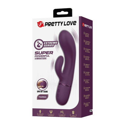 PRETTY LOVE - MARGIE VIBRATORE A FORMA DI CONIGLIO RICARICABILE 10 FUNZIONI VIOLA