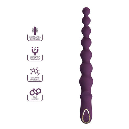 PRETTY LOVE - VIBRATORE ANALE RICARICABILE MADISON CON 10 FUNZIONI