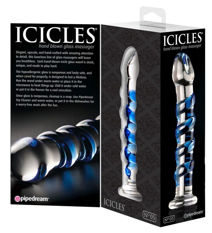 ICICLES - MASSAGGIATORE IN VETRO N. 05