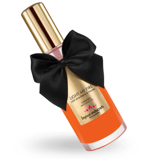BIJOUX INDISCRETS - OLIO DA MASSAGGIO EFFETTO CALDO AROMA FRAGOLA