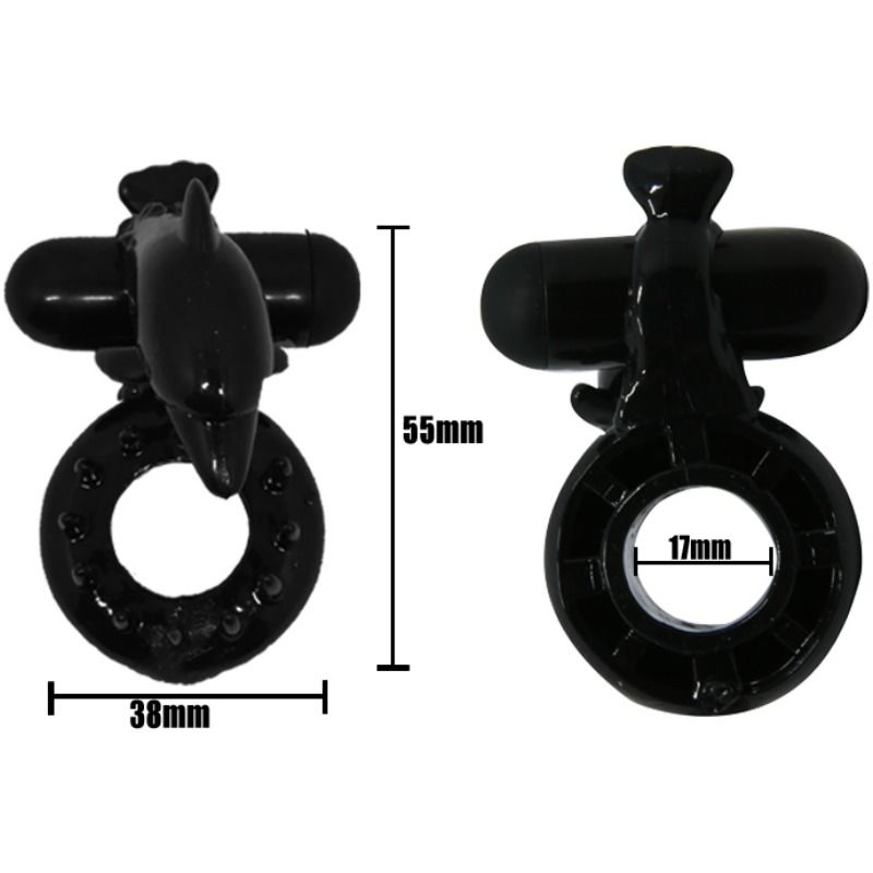 BAILE - SWEET RING ANELLO CON STIMOLATORE CLITORIDEO DELFINO