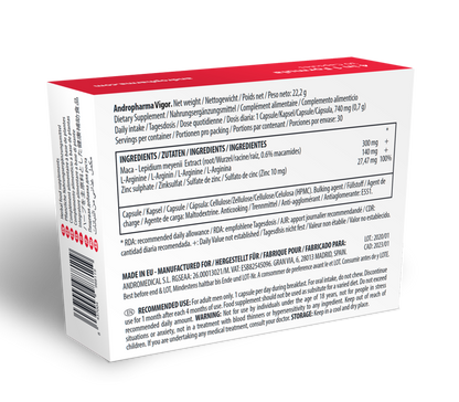 Andropharma Vigor – Integratore alimentare a base di erbe per la libido maschile