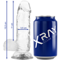 X RAY - CAZZO TRASPARENTE CON SFERE 15.5 CM -O- 3.5 CM