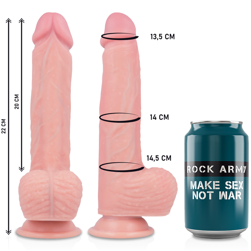 ROCKARMY - IMBRAGATURA + ROTATORE E VIBRATORE HAWK 22 CM -O- 4.6 CM